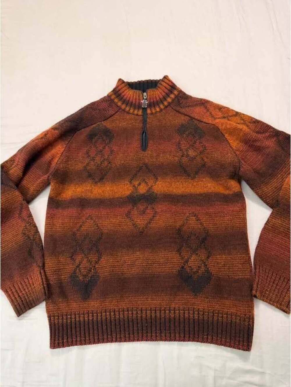 Vintage Montechiaro 1/4 Zip Merino Blend Sweater 
Mens Size Medium Used Good
$40